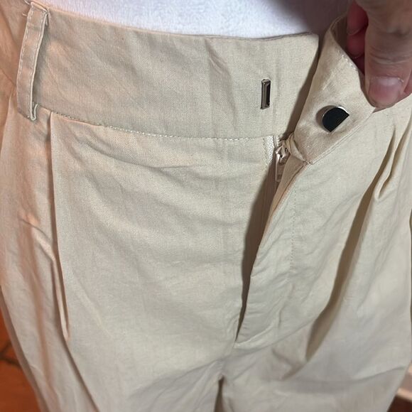 Commense Cotton & Linen Mid-Waist Pants, size M - Picture 3 of 9